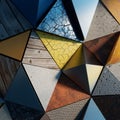A tessellating pattern, showcasing a range of colors such as Royalty Free Stock Photo