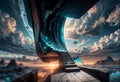 Tesseract Space, a realm beyond the third dimension, where time and space fold upon themselves in impossible ways - generated by