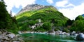 Tessin, Swiss - View on the Lavertezzo village, an old Swiss village