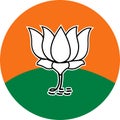 Lotus Flower In Saffron Color Political party BJP Bhartiya Janata Party