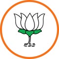 Lotus Flower In Saffron Color Political party BJP Bhartiya Janata Party Election Symbol