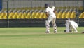 Test Cricket Match: Batter Defends Spin Baller on Front Foot Ranji Trophy, Holkar Cricket Stadium