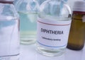 Test diphtheria in laboratory, conceptual image Royalty Free Stock Photo