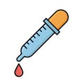 Test dropper Isolated Vector icon that can be easily modified or edited