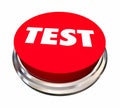 Test Evaluation Analyze Assessment Button Royalty Free Stock Photo