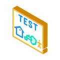 Test house tree child glyph icon vector illustration