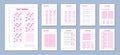 Test Paper Answers Set Royalty Free Stock Photo