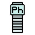 Test ph meter icon vector flat Royalty Free Stock Photo