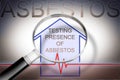 Test on the presence of asbestos in the construction materials of our homes