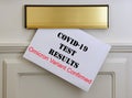 Test Results Letter - Covid-19 Omicron Variant Royalty Free Stock Photo