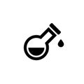 Test tube. flask vector icon Royalty Free Stock Photo