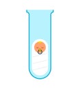 Test tube baby. Artificial insemination. vector illustration Royalty Free Stock Photo
