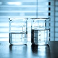 Test tube containing chemical liquid in laboratory Royalty Free Stock Photo