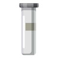 Test tube icon, cartoon style Royalty Free Stock Photo