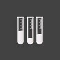 Test tube icon, microbiology equipment Royalty Free Stock Photo