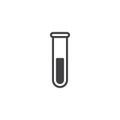 Test tube icon vector Royalty Free Stock Photo