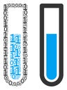 Test Tube Mosaic of Binary Digits