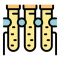 Test tube stand icon vector flat Royalty Free Stock Photo