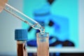 Test tube vaccine covid 19 laboratory test prove healthcare medical