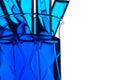 Test tubes blue liquid, Laboratory Glassware Royalty Free Stock Photo