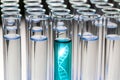 Test tubes with a dna sample Royalty Free Stock Photo