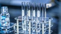 Test Tubes In Experiment Laboratory Royalty Free Stock Photo