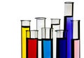 Test tubes with liquid Royalty Free Stock Photo