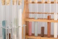 Test tubes in a pharmaceutical laboratory Royalty Free Stock Photo