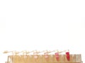 Test tubes with standard Royalty Free Stock Photo