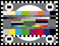 Test TV screen Royalty Free Stock Photo