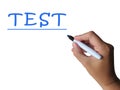 Test Word Means Examination Assessment And