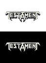 Testament, famous thrash metal band vector logo. Royalty Free Stock Photo