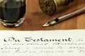Testament Royalty Free Stock Photo