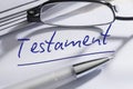 Last Will And Testament Royalty Free Stock Photo