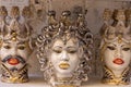 Teste di Moro, head-shaped ceramic flower pots, Syracuse, Sicily, Italy