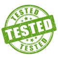 Tested rubber vector stamp Royalty Free Stock Photo