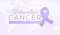 Testicular Cancer Awareness Month Background Illustration