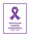 Testicular cancer awareness Royalty Free Stock Photo