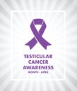 Testicular cancer awareness Royalty Free Stock Photo