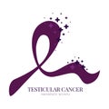 Testicular cancer ribbon