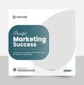 Creative Digital Marketing Social Media Template for Promotion, Engagement, and Brand Awareness Royalty Free Stock Photo