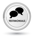 Testimonials (chat icon) prime white round button