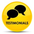 Testimonials (chat icon) special yellow round button