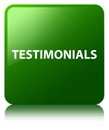 Testimonials green square button