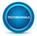 Testimonials Eyeball Blue Round Button Royalty Free Stock Photo