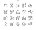 Testimonials Well-crafted Pixel Perfect Vector Thin Line Icons 30 2x Grid for Web Graphics and Apps.