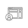 Testing beta browser icon. Element of user experience icon Royalty Free Stock Photo