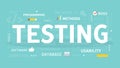 Testing concept illustration. Royalty Free Stock Photo