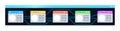 Testing and debugging new application infographic chart design template