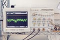 Testing equipment - wave analyzer osciloscop Royalty Free Stock Photo